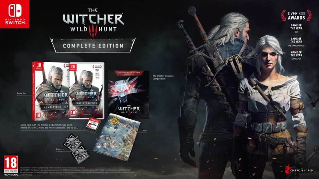 the witcher 3 nintendo switch complete edition key