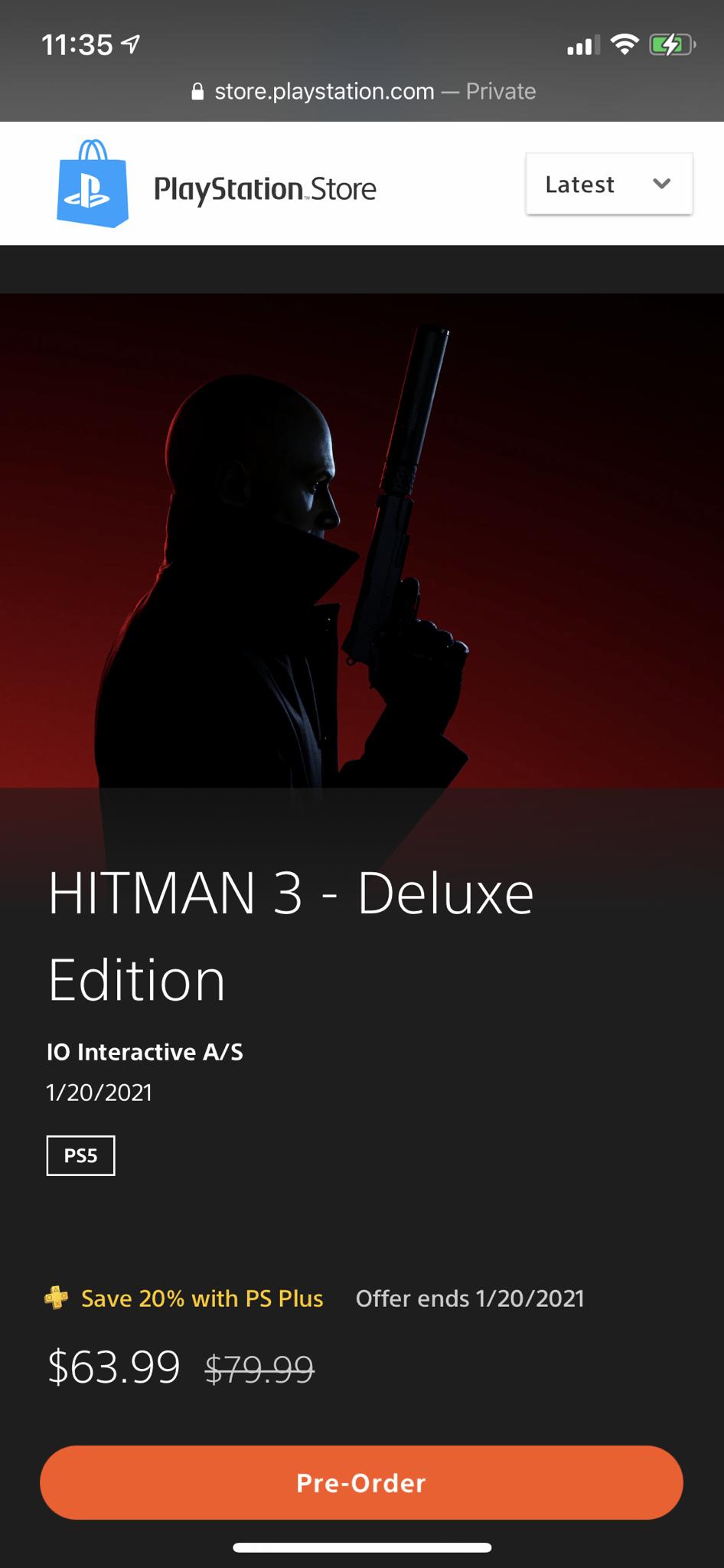 Hitman 3 Deluxe Edition (PS5)