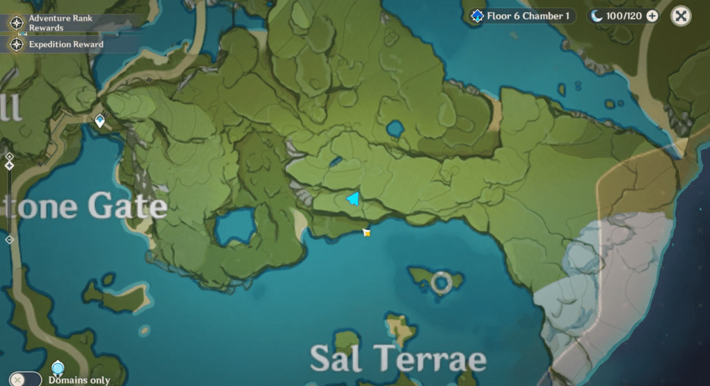Genshin Impact Stone Gate Treasure Cave Location