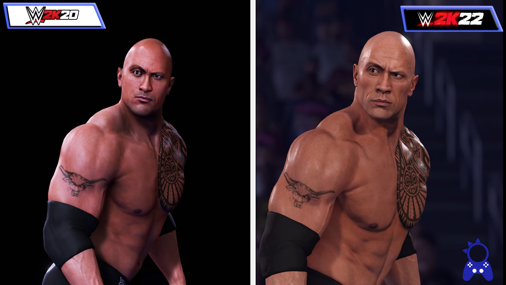 WWE 2K20 VS WWE 2K22   Graphics Comparison 0 33 Screenshot 