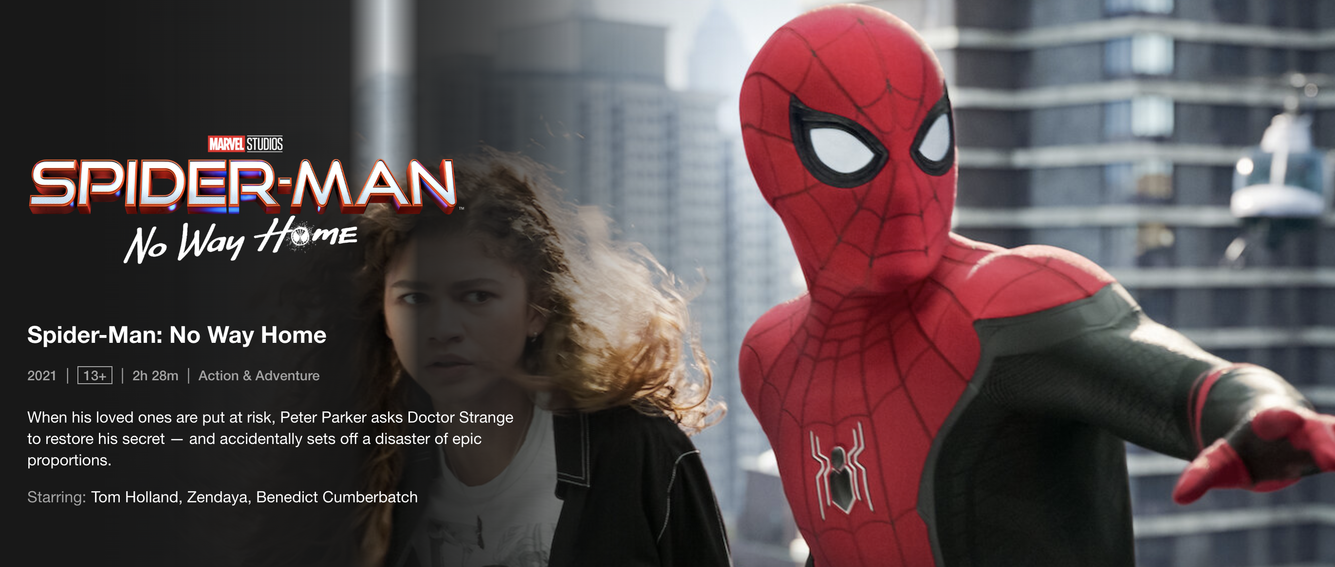 Spider-Man: No Way Home' Is Streaming at Last (but Not on Netflix