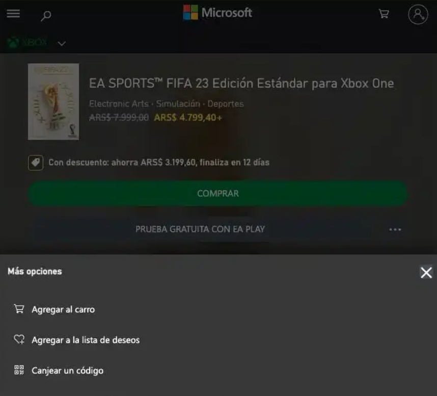 Xbox store turkey argentina