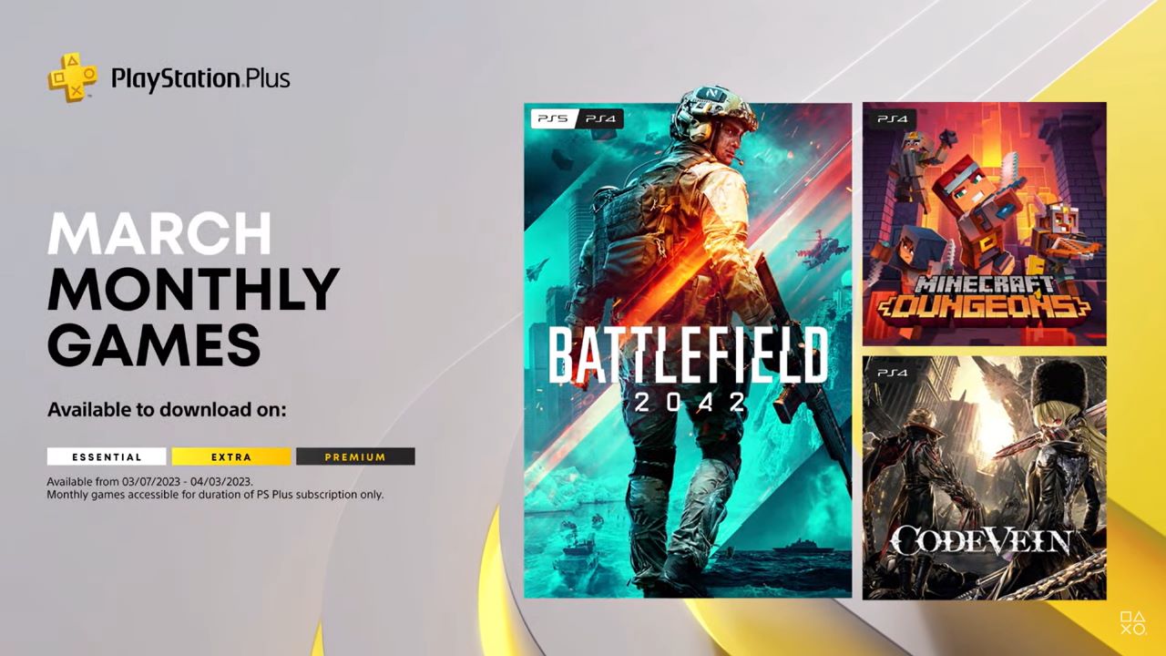 Ps plus essential extra premium march 2023