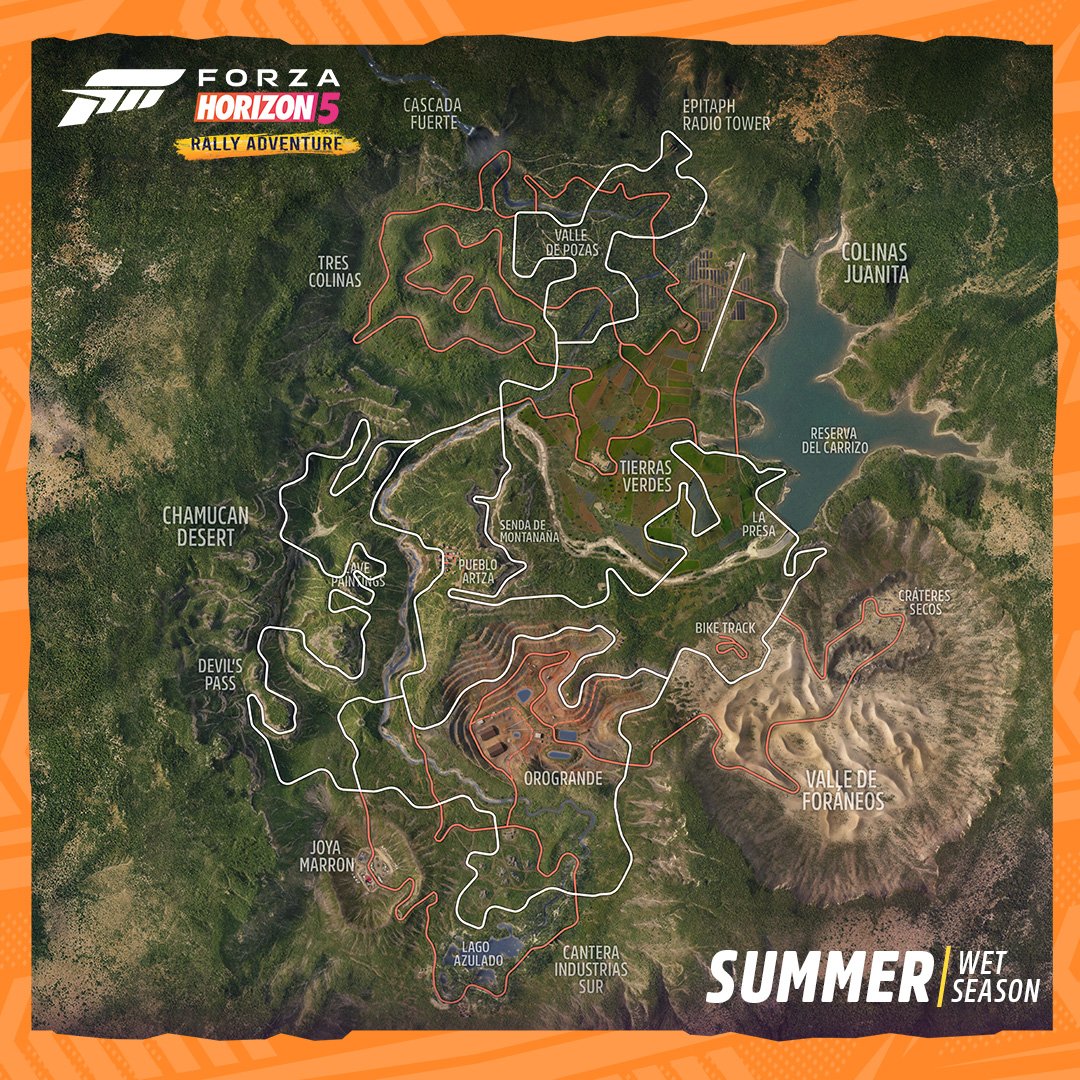 Forza horizon 5 rally adventure world map
