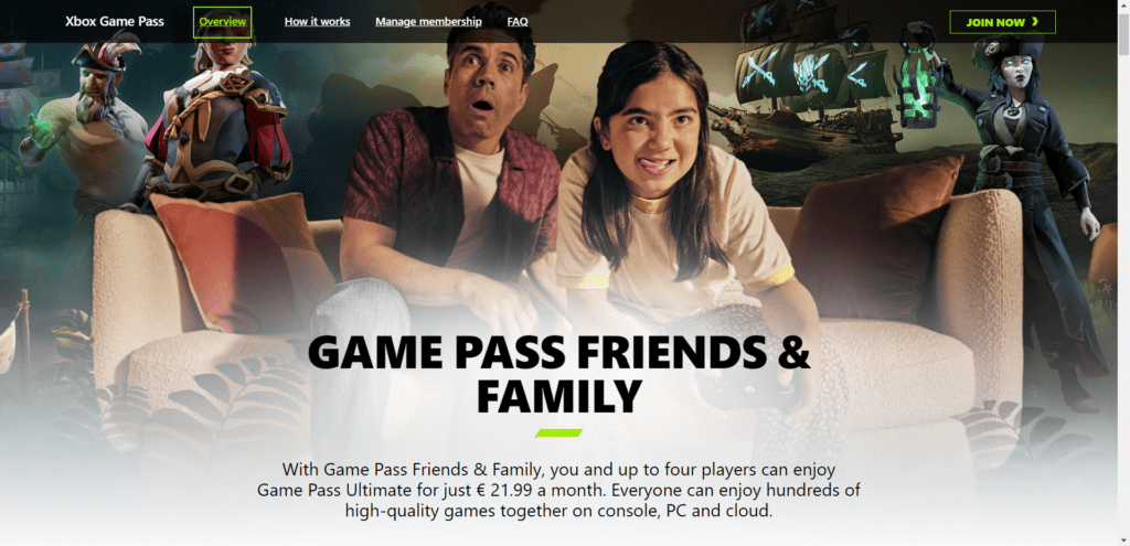Xbox Game Pass — Friends and Family теперь доступен в США за 39,95 долларов США. [Update]
