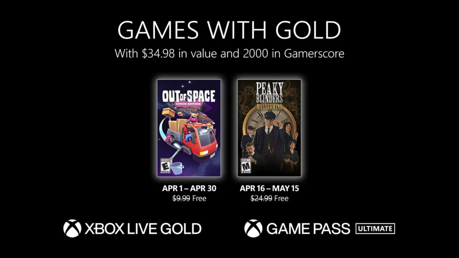 Xbox games with gold april 2023