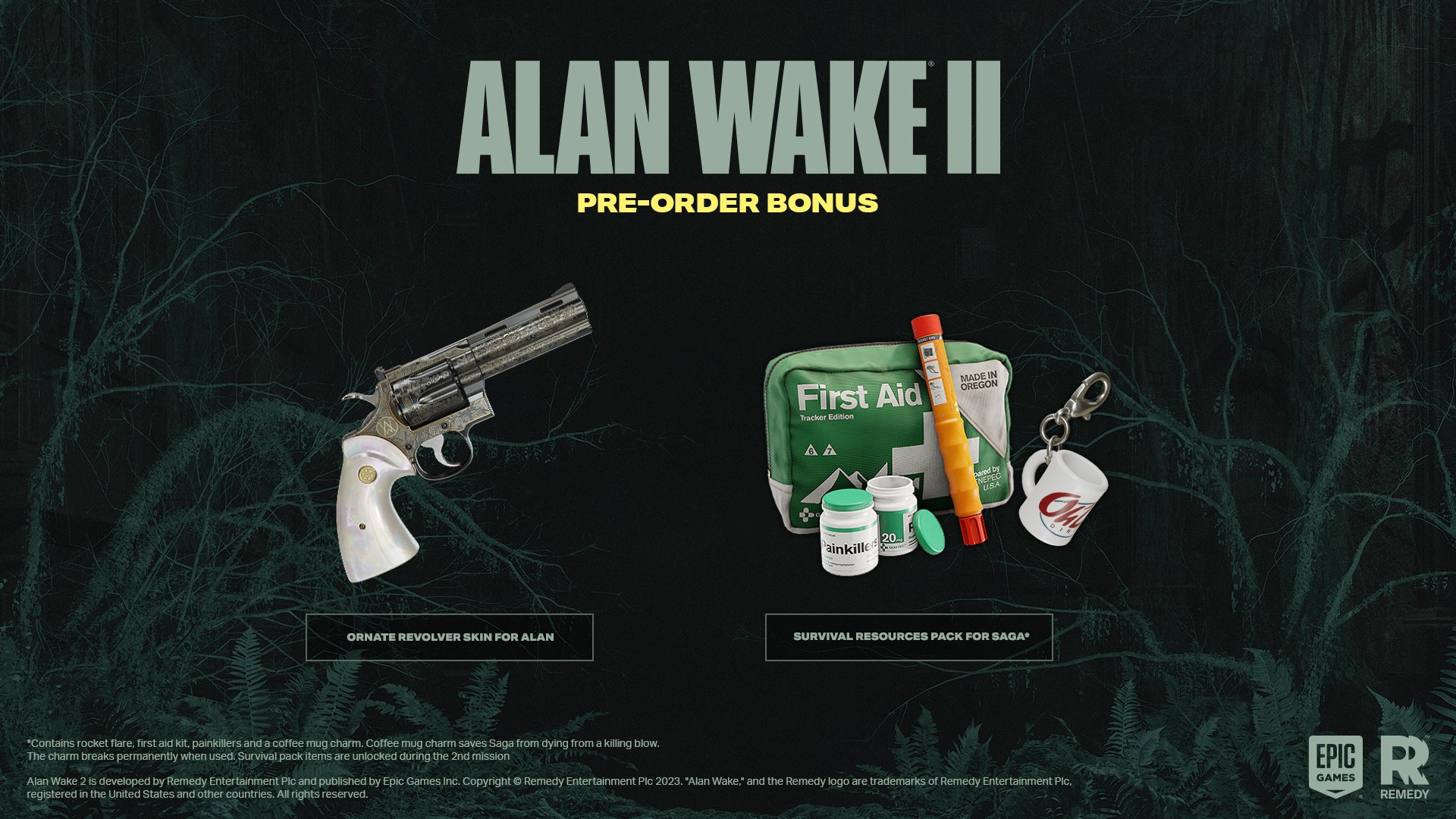 Alan wake 2 pre-order bonus release date