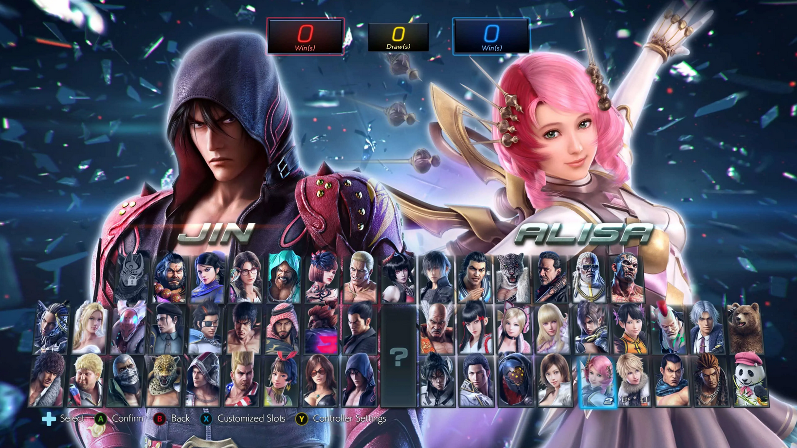 Tekken 8 character select screen