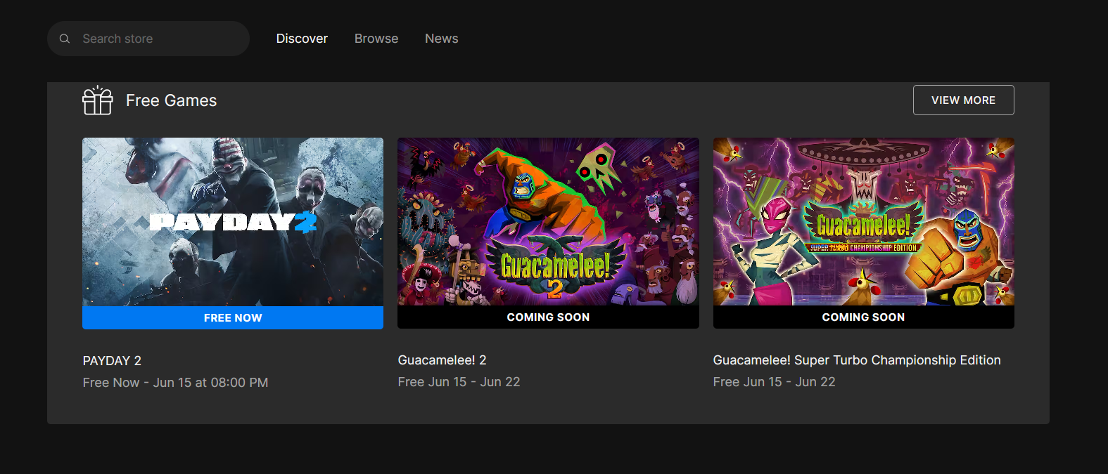 Epic games store june 2023