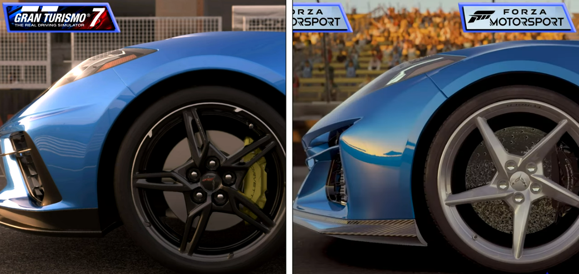 Porównanie grafiki Forza Motorsport i Gran Turismo 7 Gamingdeputy Poland