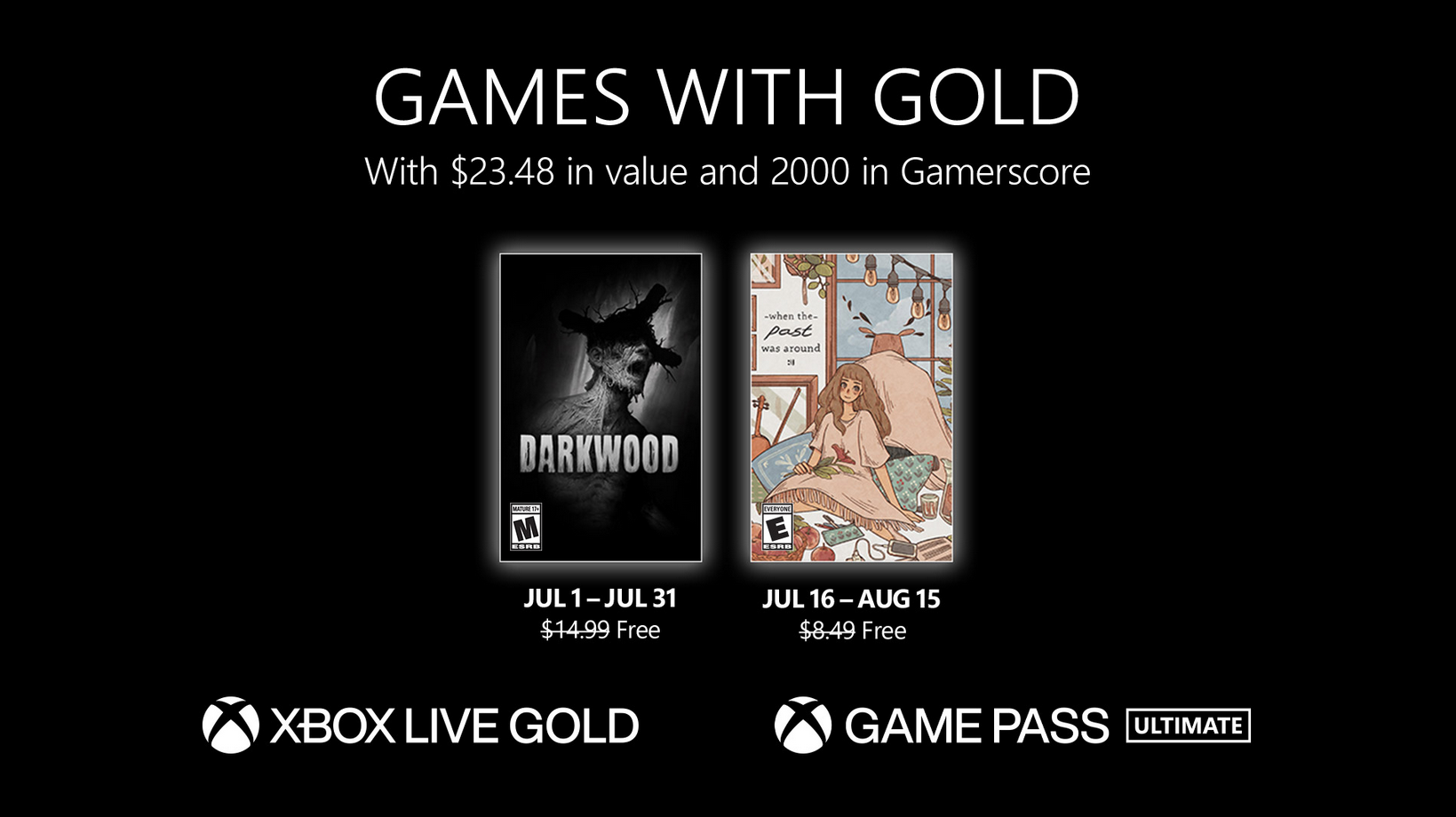 Xbox games with gold july 2023