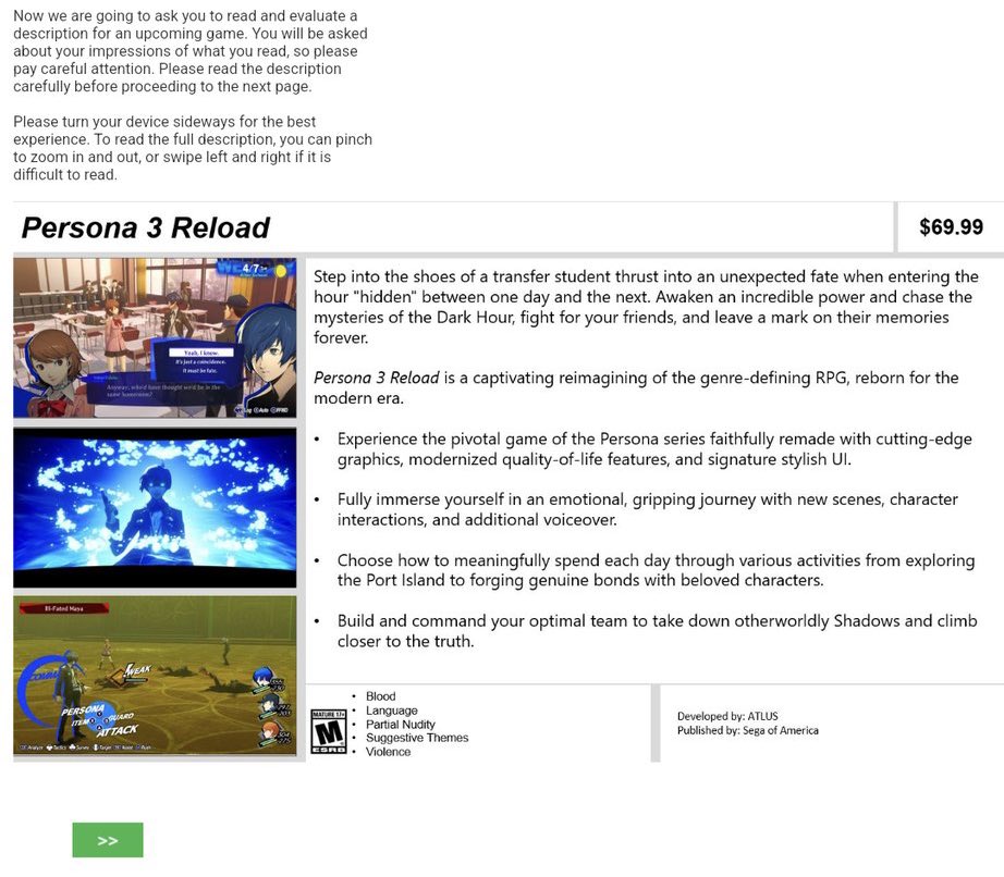 Persona 3 reload price