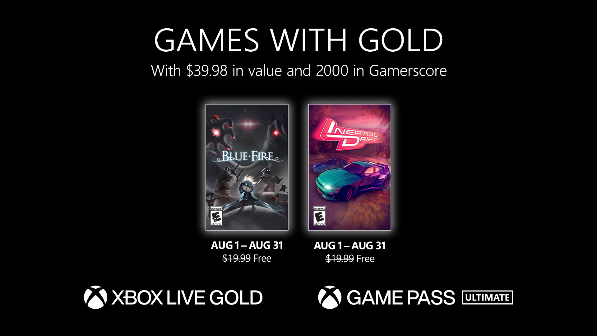 Xbox games with gold august 2023