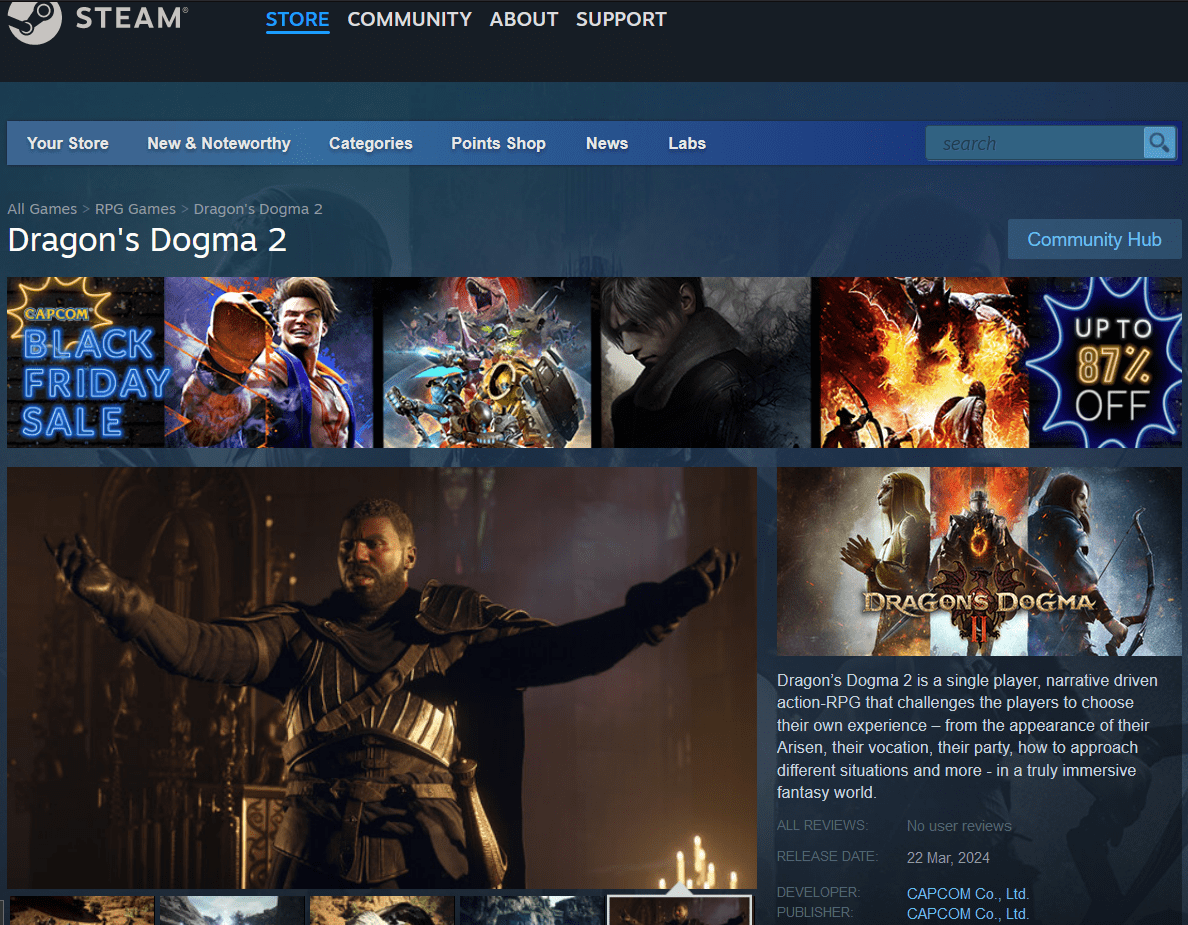 Dragon's dogma 2 release date