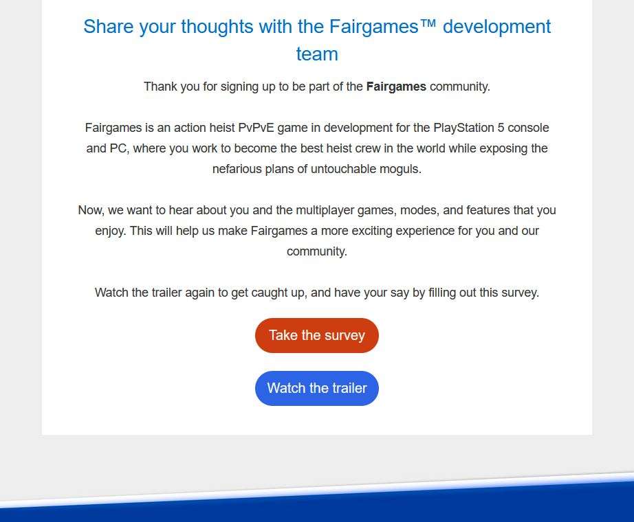 Fairgames survey