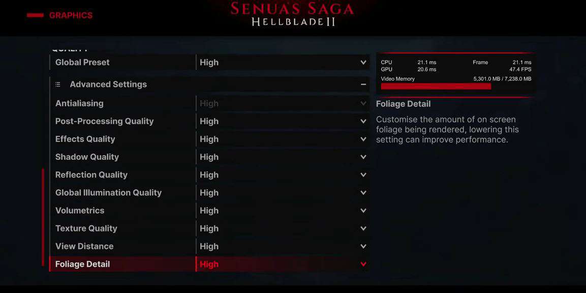 Hellblade 2 best settings