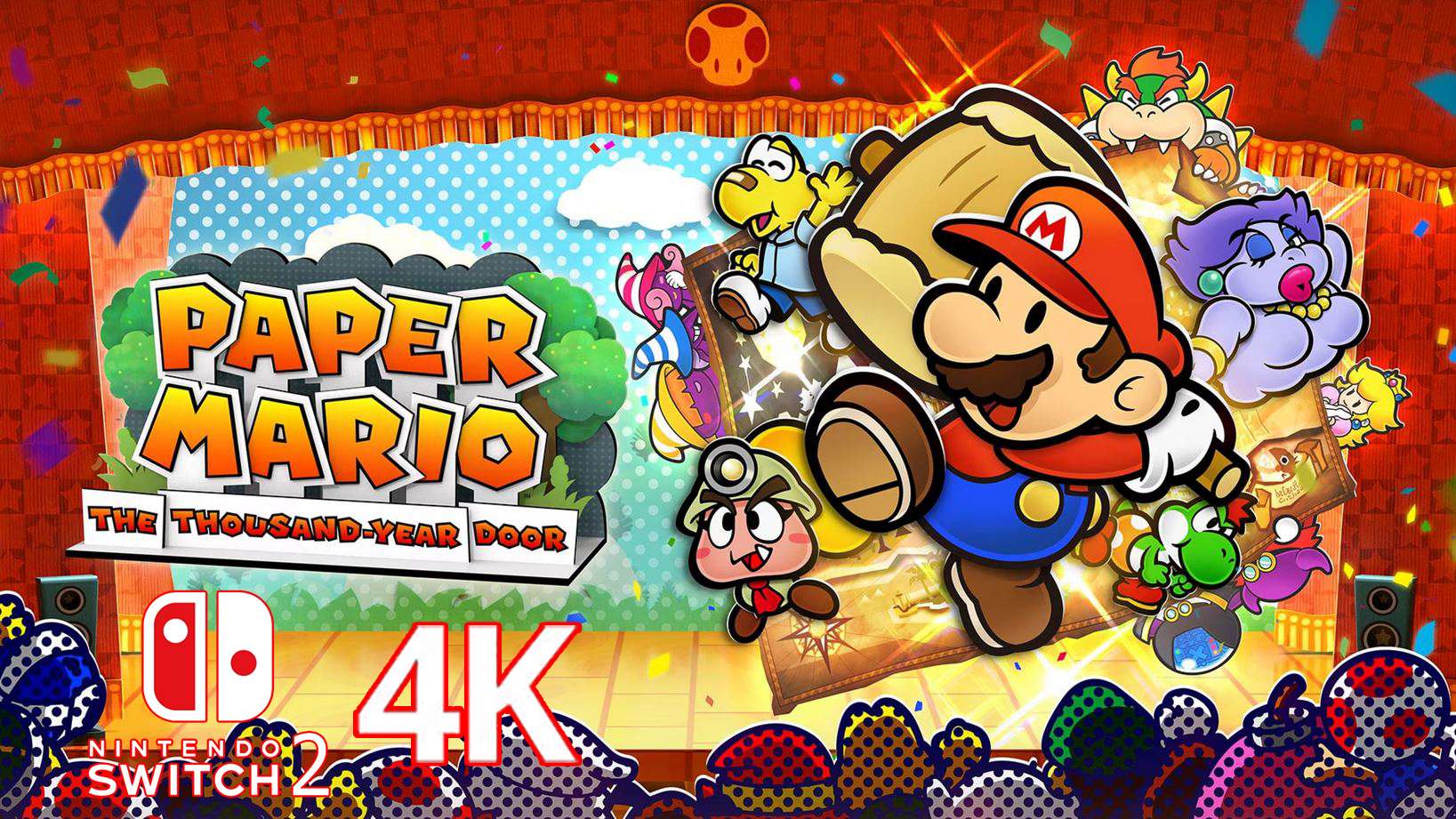 Paper Mario: The Thousand Year Door могла поставляться с режимом 4K для BC на Nintendo Switch 2