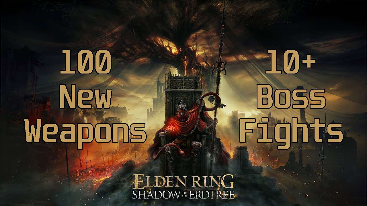 Elden Ring Shadow Of The Erdtree включает 100 новых видов оружия и более 10 боев с боссами