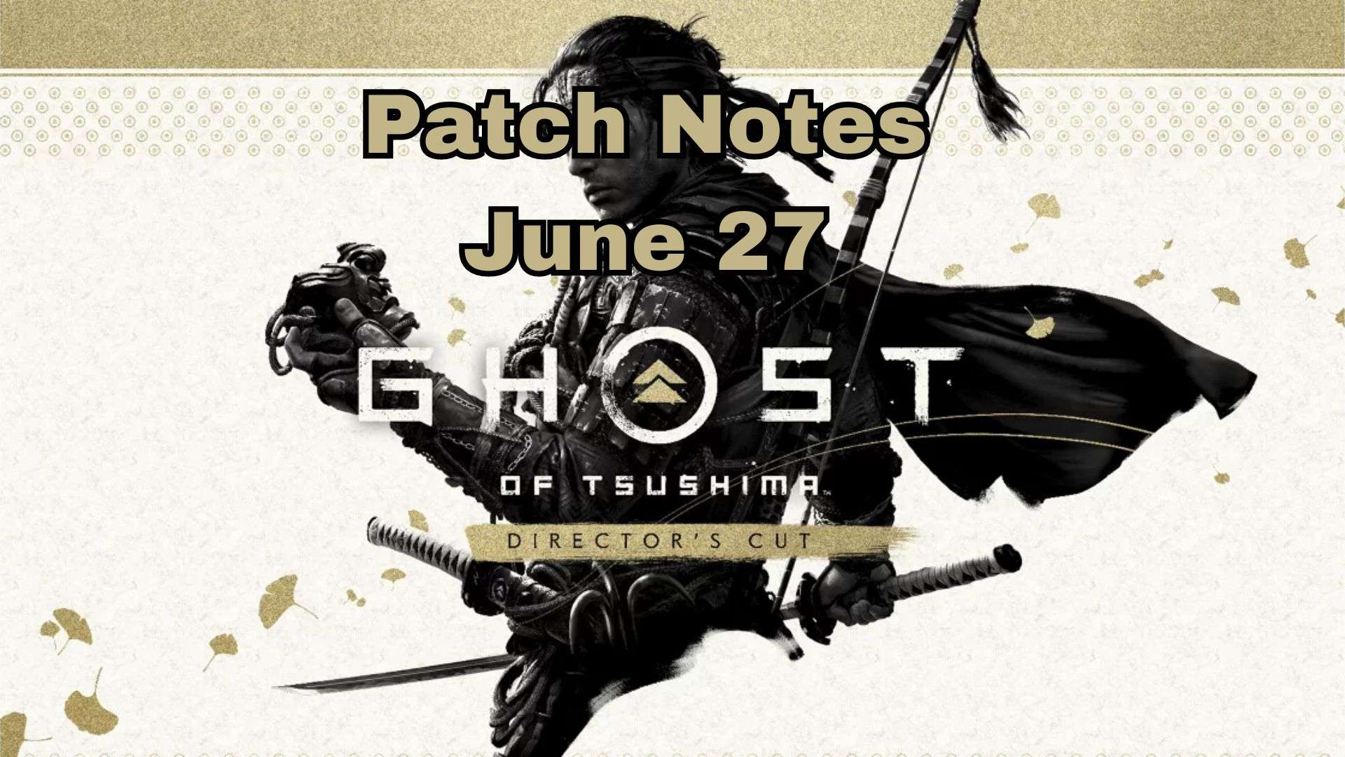 Ghost of Tsushima Update 2.023 Brings FSR 3.1 and Matchmaking Improvements