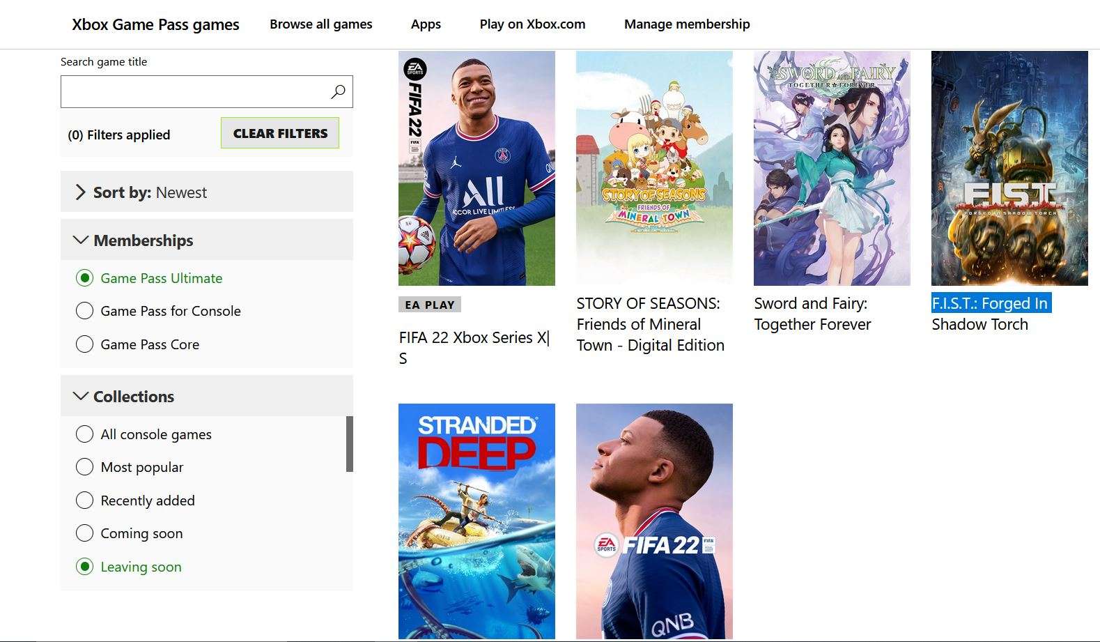 Xbox game pass fc 24