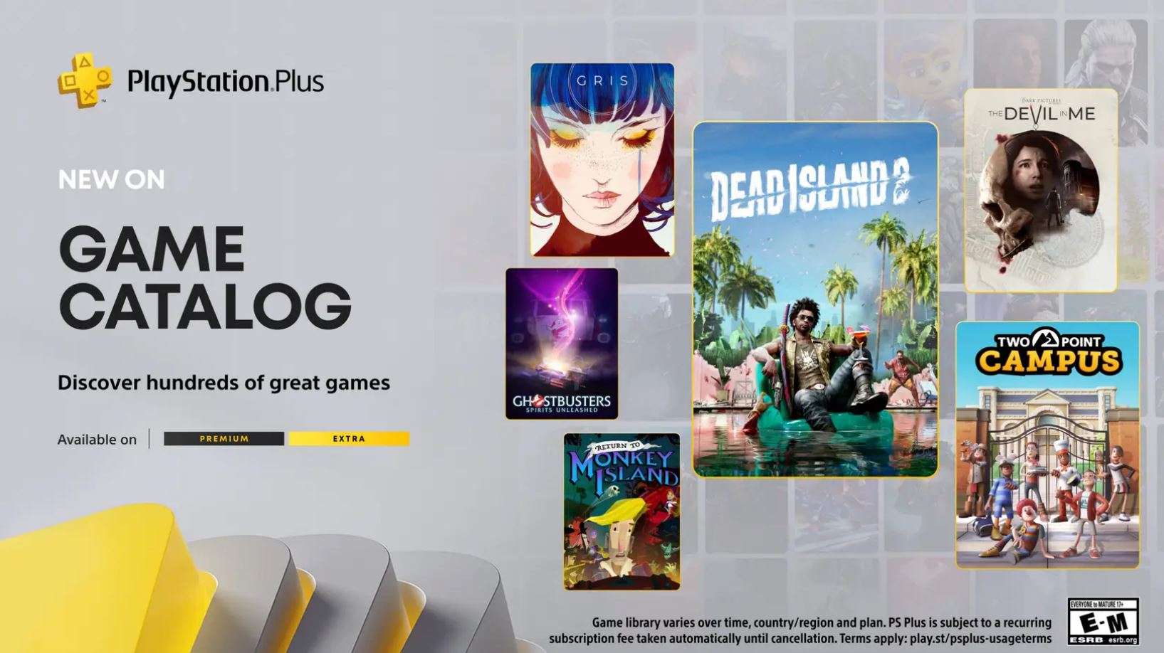 В линейку PS Plus Extra/Premium, октябрь 2024 г., входят Dead Island 2 и другие игры.