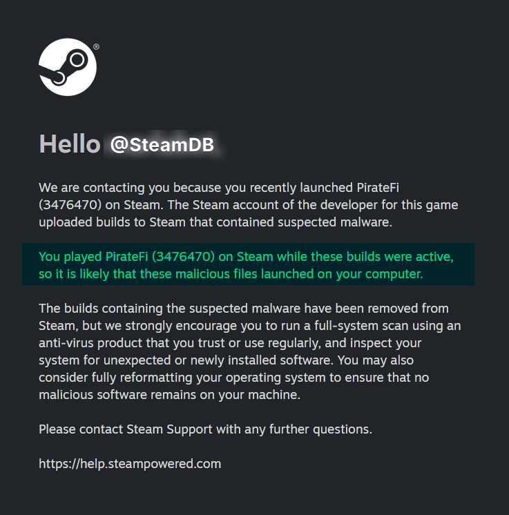 Piratefi steam