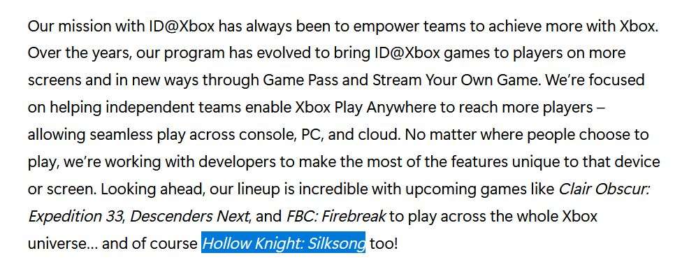 Hollow knight silksong release