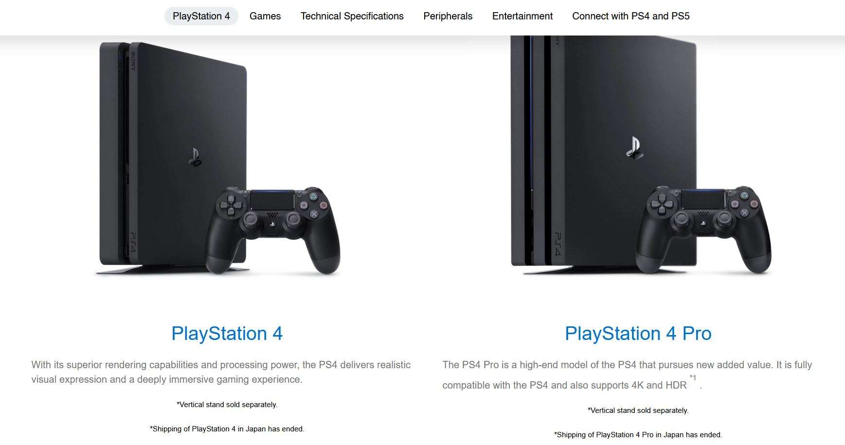 Ps4 shipment japan