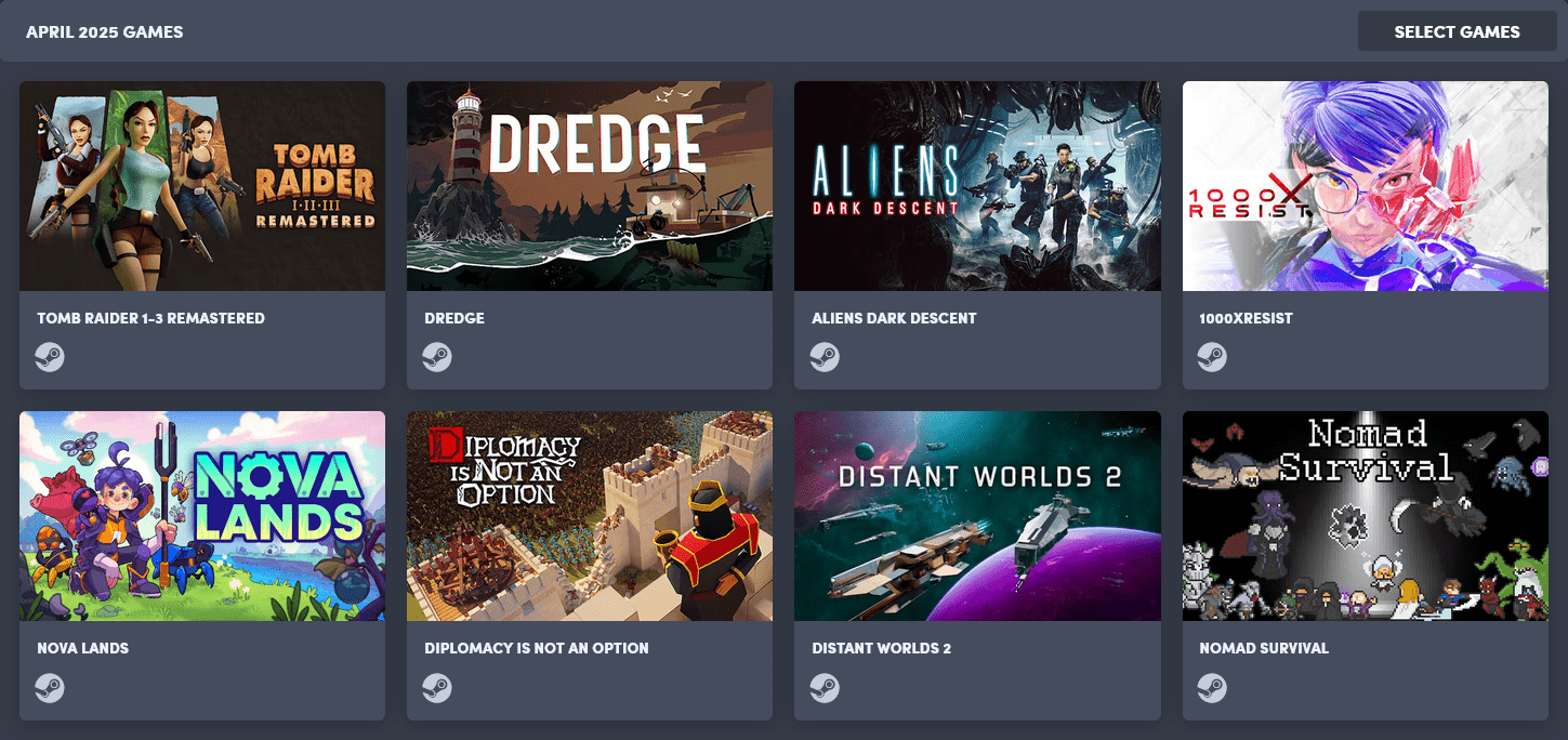 Humble choice bundle april 2025