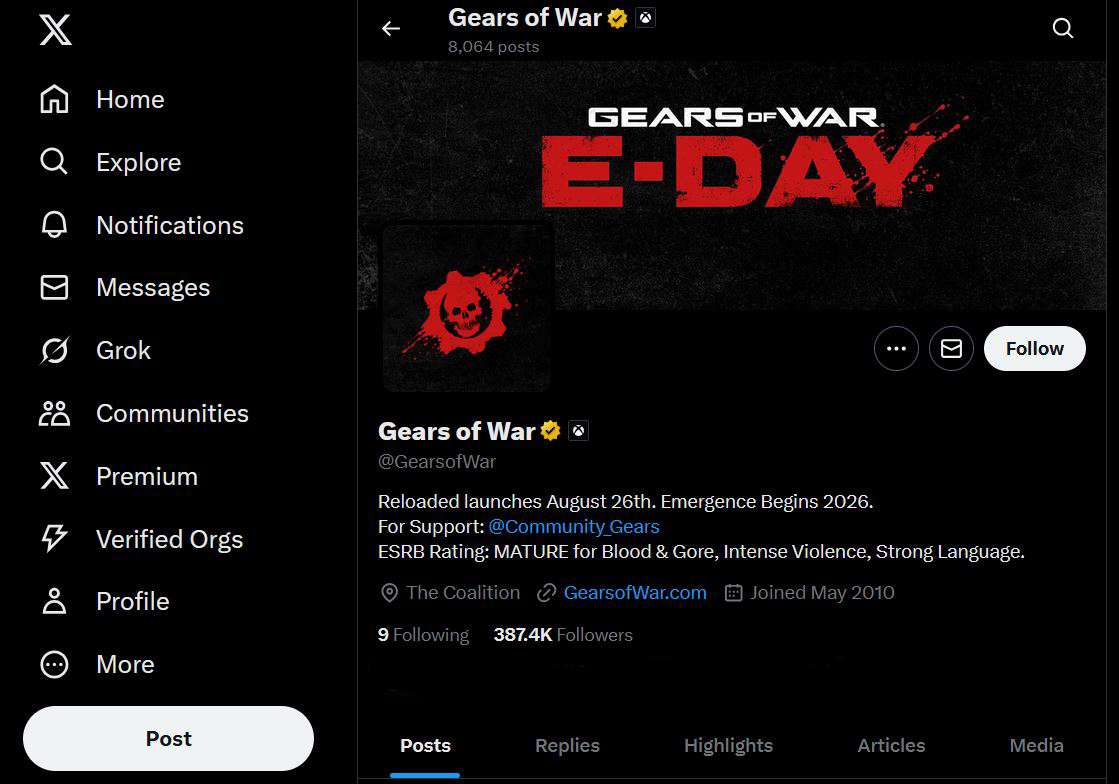 Gears of war e-day release