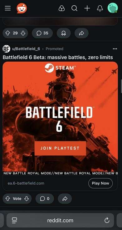 Battlefield 6 fake ad