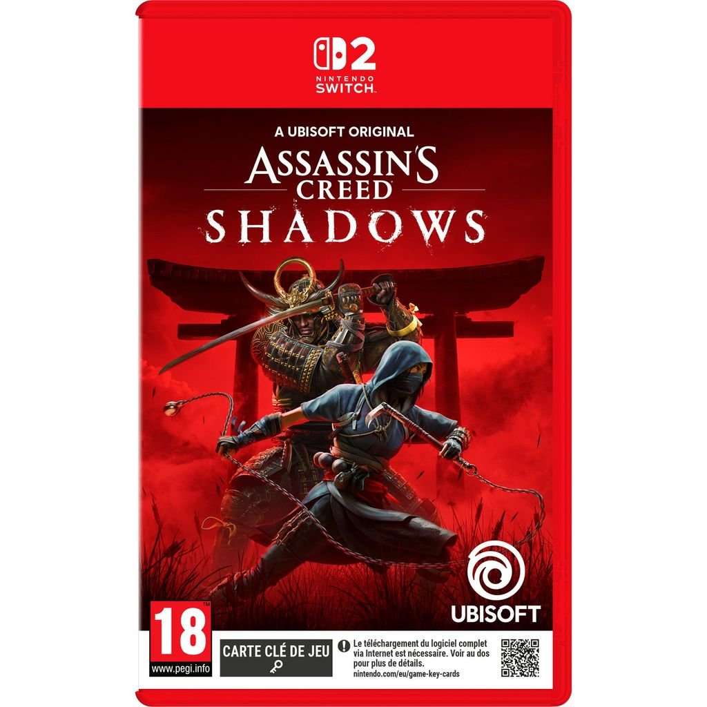 Assassin's creed shadows switch 2 game-key card