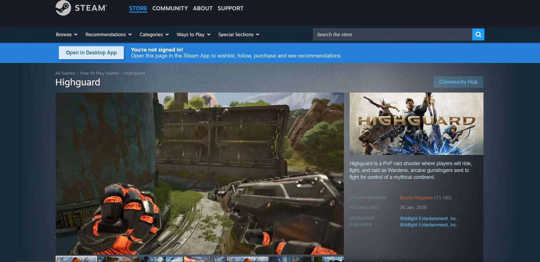 Highguard steam reviews