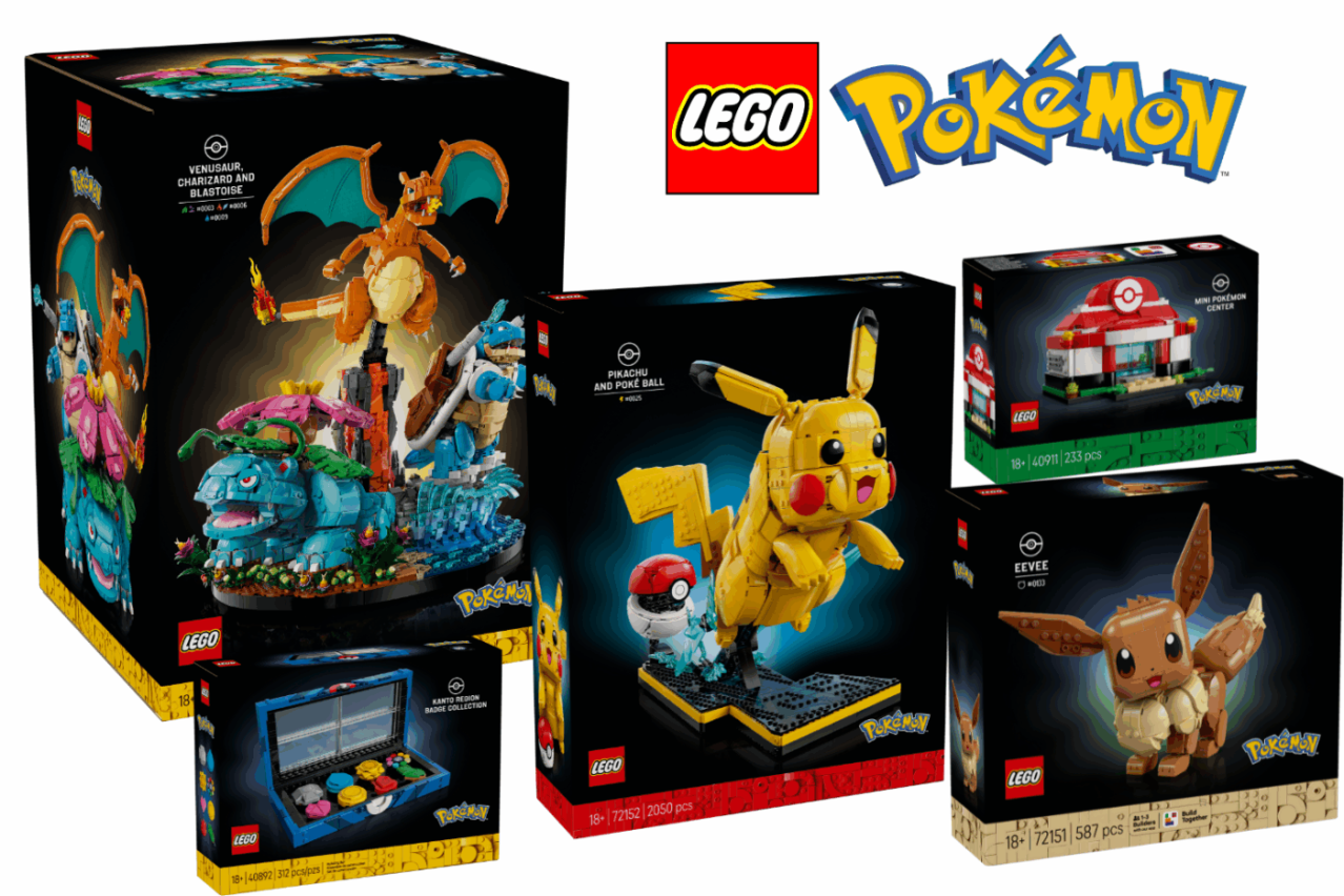 LEGO Unveils First Official Pok mon Building Sets Lineup