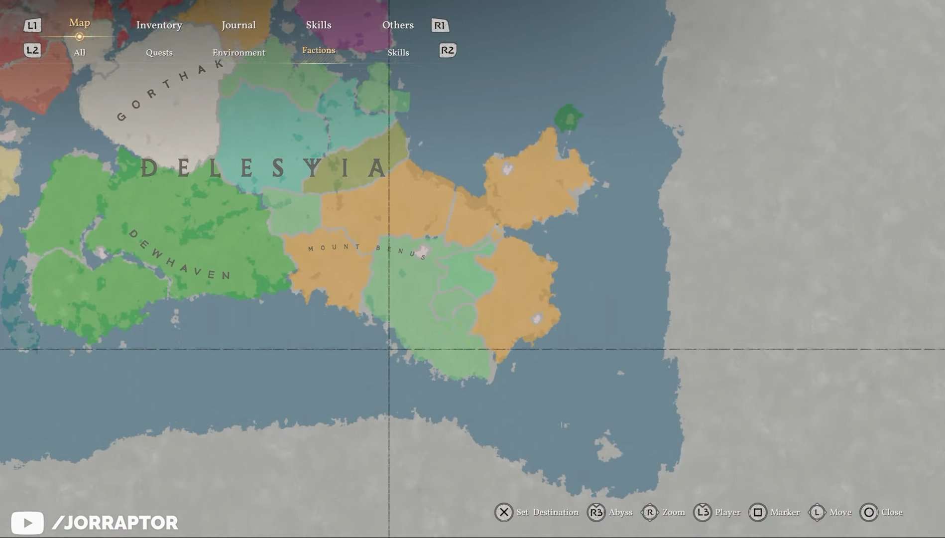 Crimson desert world map