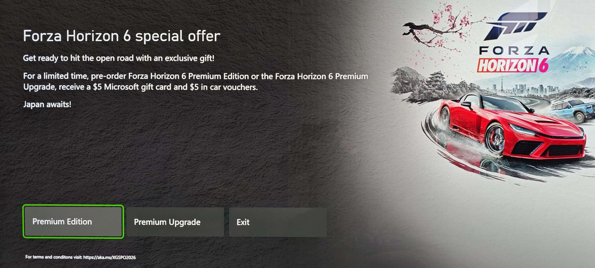 Forza horizon 6 pre-order bonus