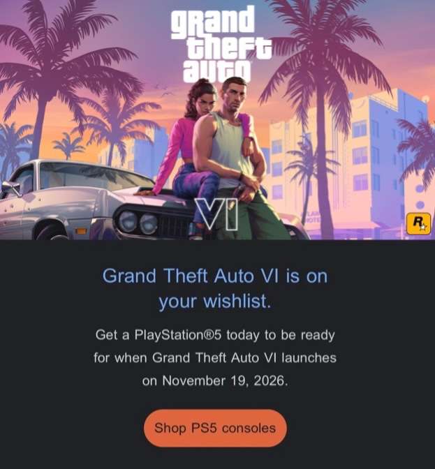 Ps5 upgrade for gta vi