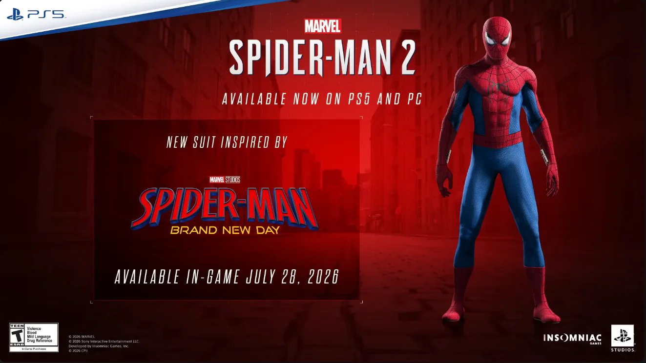 Marvel's spider-man 2 brand new day suit
